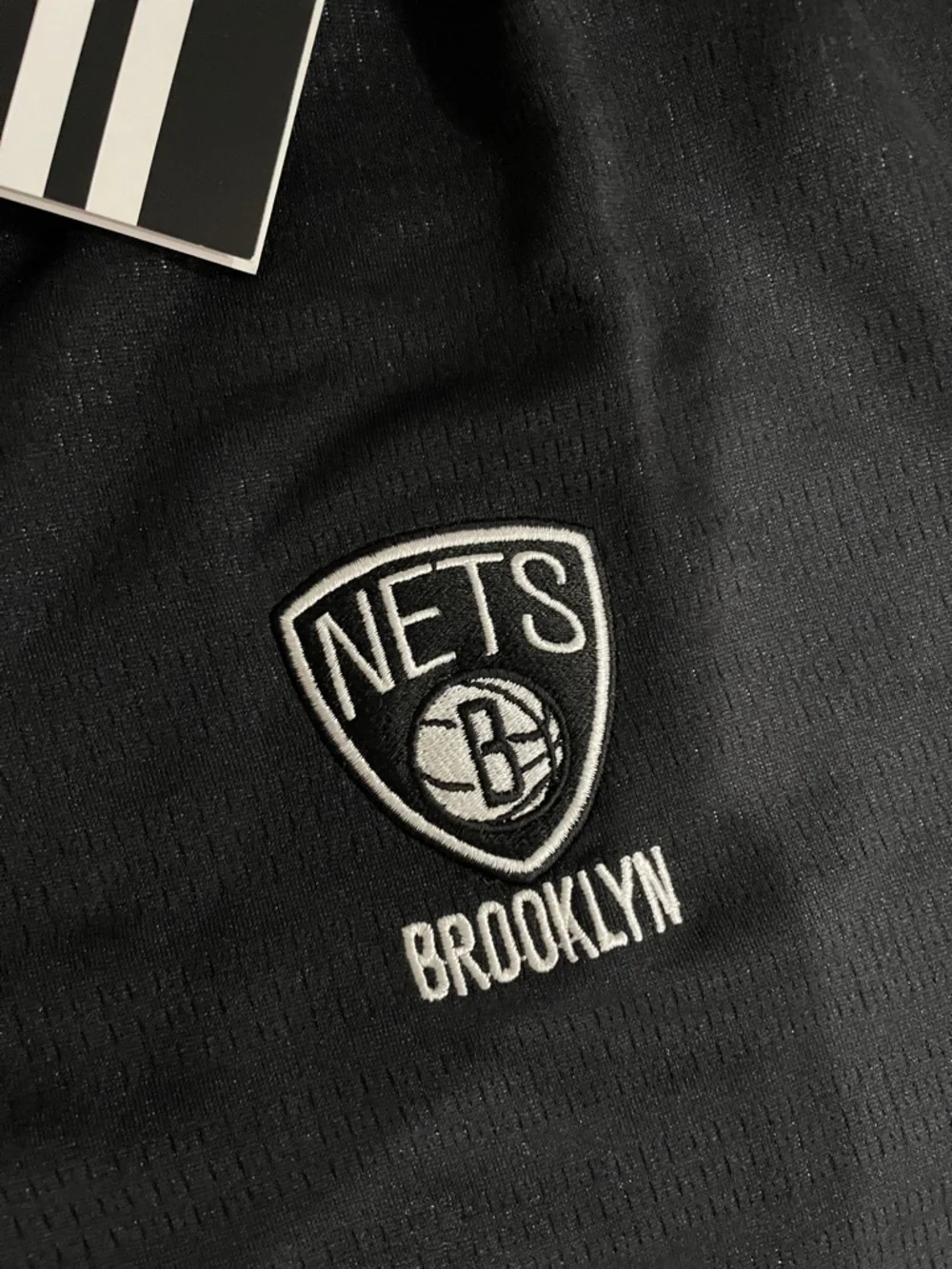 adidas Black Brooklyn Nets Polo Shirt NBA 2XL NWT